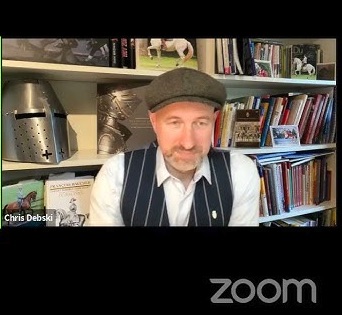 Chris Debski live in der Zoom-Videokonferenz